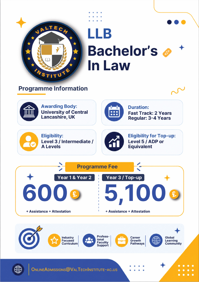 Bachelor's in Law - LLB brochure preview